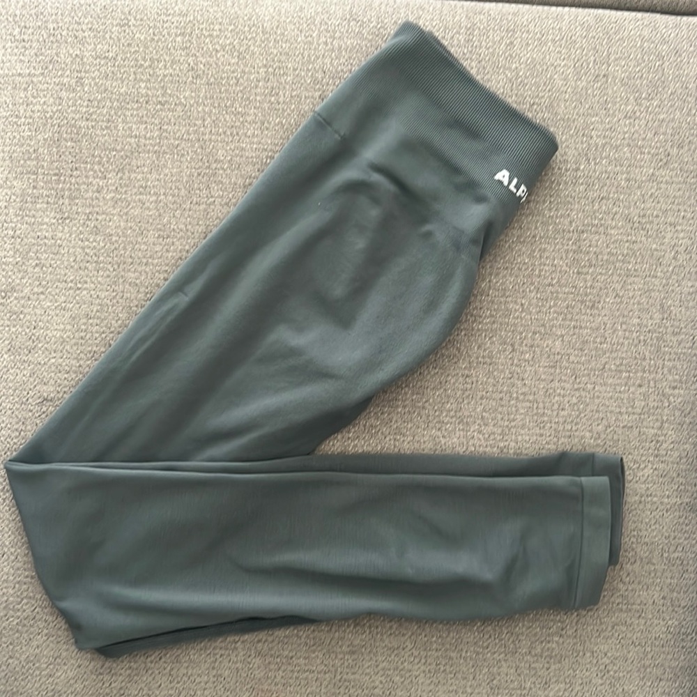 Alphalete Olive Green Seamless High-Rise Leggings